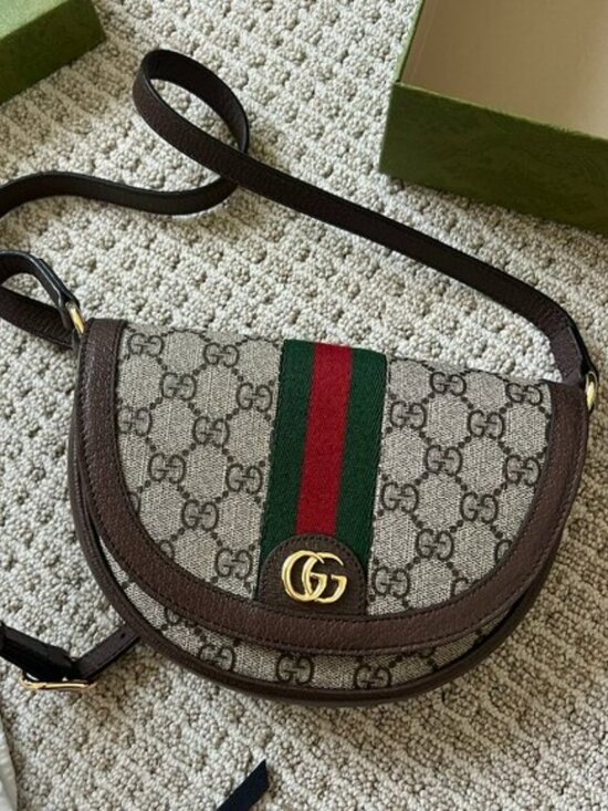 Gucci Handbags - Gucci Ophidia Small Shoulder Bag, GG Monogram & Web Stripe